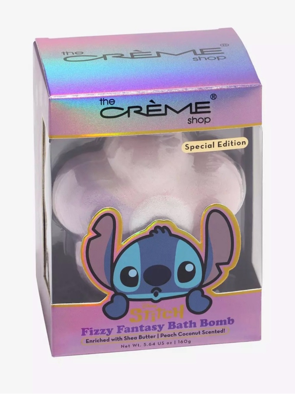 NWT The Crème Shop Stitch Fizzy Fantasy Bath Bomb - Purple & Blue